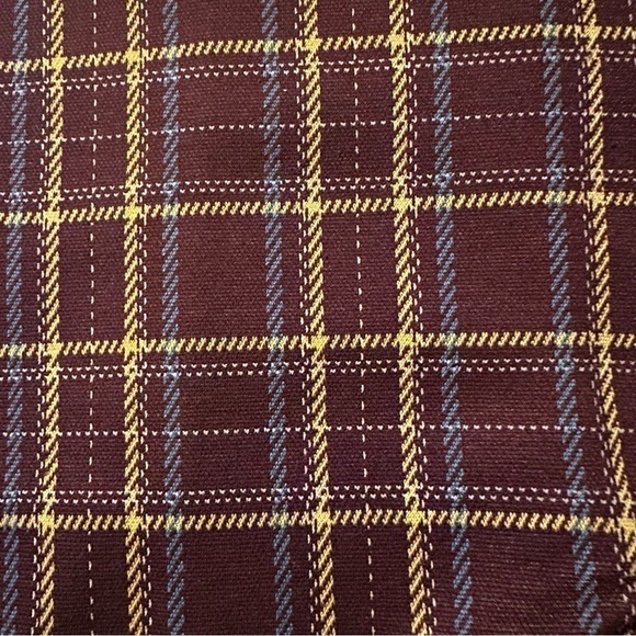 POPULAR BASICS Plaid Outfit 2-pc Crop Top Skort Stretch Junior’s M - Picture 4 of 16